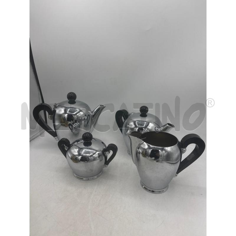 SERVIZIO ACCIAIO PZ.4 ALESSI LATTIERA ZUCCHERIERA TEIERA CAFFETTIERA | Mercatino dell'Usato Arcore 1