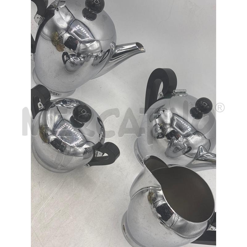 SERVIZIO ACCIAIO PZ.4 ALESSI LATTIERA ZUCCHERIERA TEIERA CAFFETTIERA | Mercatino dell'Usato Arcore 2