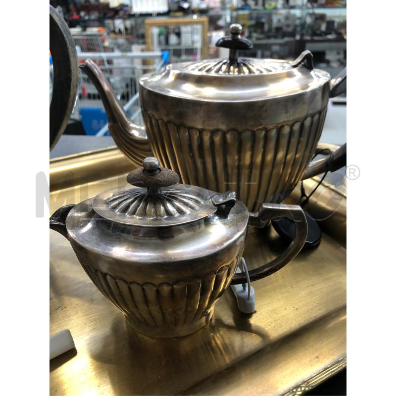 SERVIZIO TÈ SHEFFIELD 4PZ + VASSOIO | Mercatino dell'Usato Arcore 3