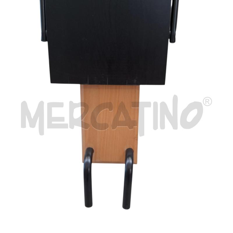 SGABELLO IKEA VIGAR DA MURO IN LEGNO NERO E MARRONE  | Mercatino dell'Usato Arcore 5