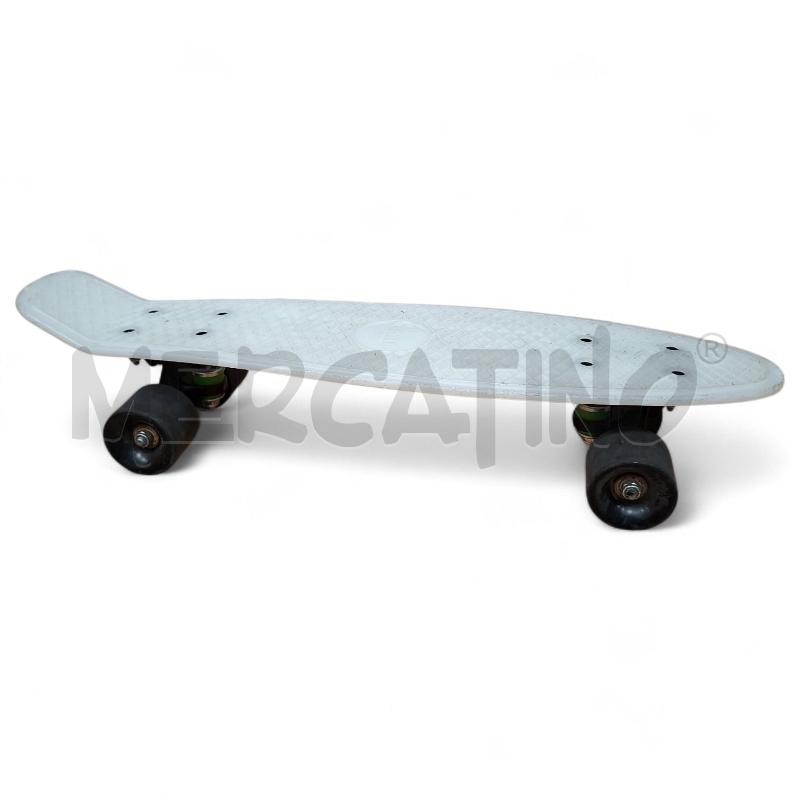 SKATEBOARD PENNY BIANCO RUOTE NERE  | Mercatino dell'Usato Arcore 1