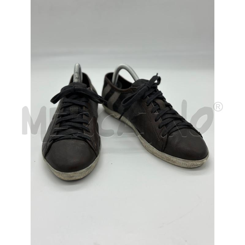 SNEAKERS DONNA BURBERRY MARRONI IN PELLE TG.40  | Mercatino dell'Usato Arcore 1
