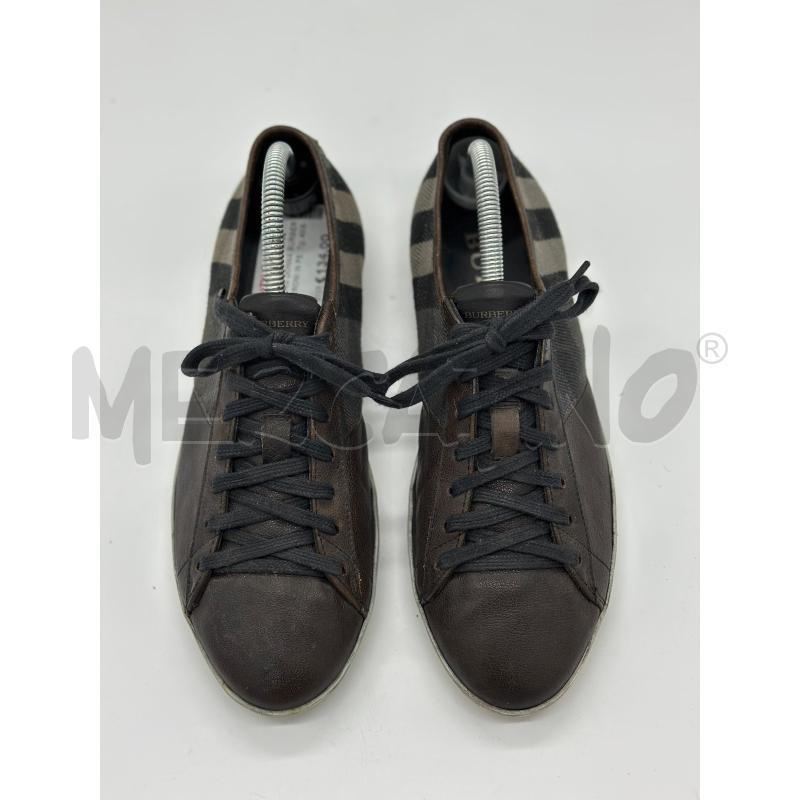 SNEAKERS DONNA BURBERRY MARRONI IN PELLE TG.40  | Mercatino dell'Usato Arcore 2
