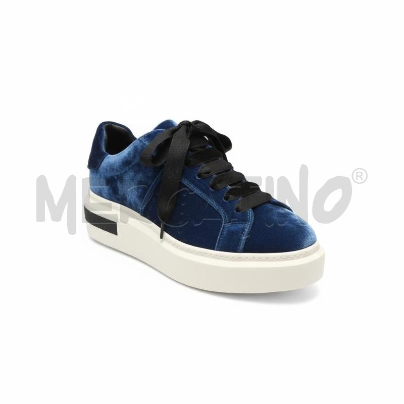 SNEAKERS DONNA MANUEL BARCELO BLU VELLUTO N 39 | Mercatino dell'Usato Arcore 1