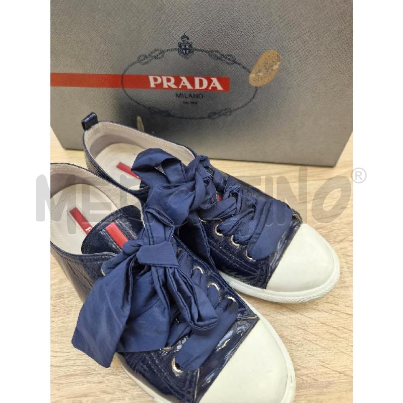 SNEAKERS DONNA PRADA BLU LUCIDO TG 35 MOD LUNA ROSSA | Mercatino dell'Usato Arcore 2