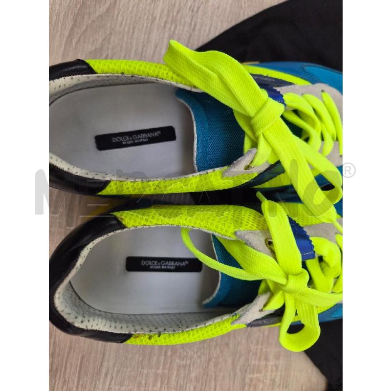 SNEAKERS UOMO DOLCE&GABBANA CAPRI BLU VERDE TG 42 | Mercatino dell'Usato Arcore 4