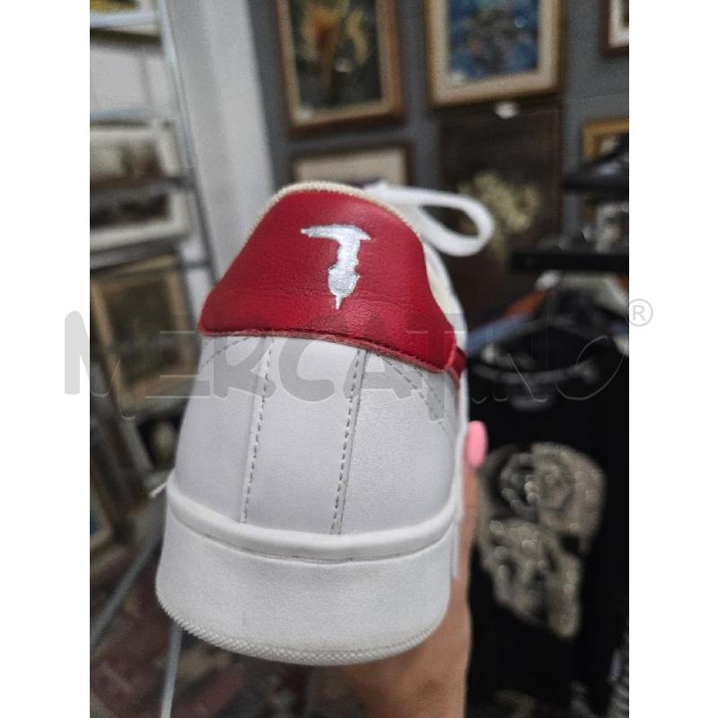 SNEAKERS UOMO TRUSSARDI TG 42 NEW BIANCO ROSSO | Mercatino dell'Usato Arcore 3