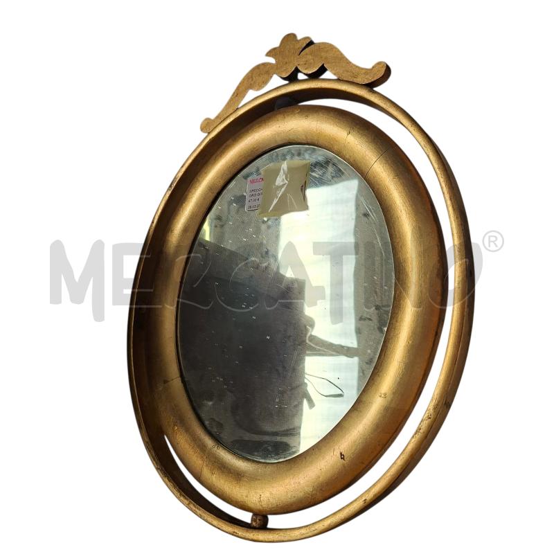 SPECCHIO LEGNO COLOR ORO GIREVOLE | Mercatino dell'Usato Arcore 1
