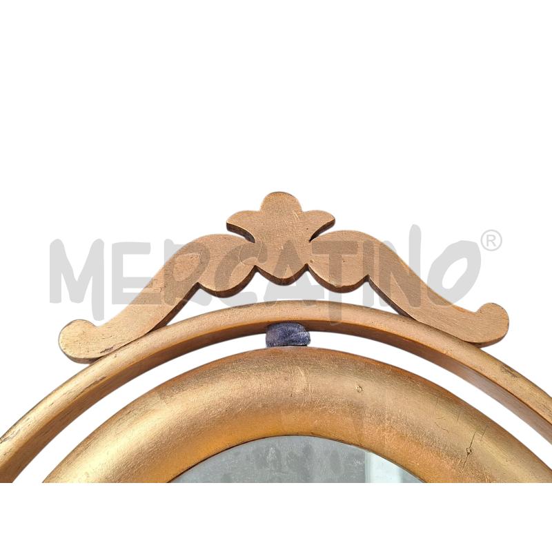 SPECCHIO LEGNO COLOR ORO GIREVOLE | Mercatino dell'Usato Arcore 5