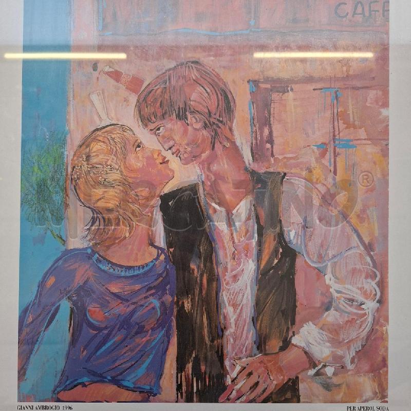 STAMPA 35X50 APEROL GIANNI AMBROGIO 1996 | Mercatino dell'Usato Arcore 3
