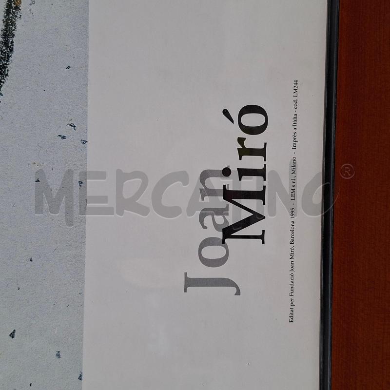STAMPA JOAN MIRO DONA OCELL ESTELS 1977 | Mercatino dell'Usato Arcore 3