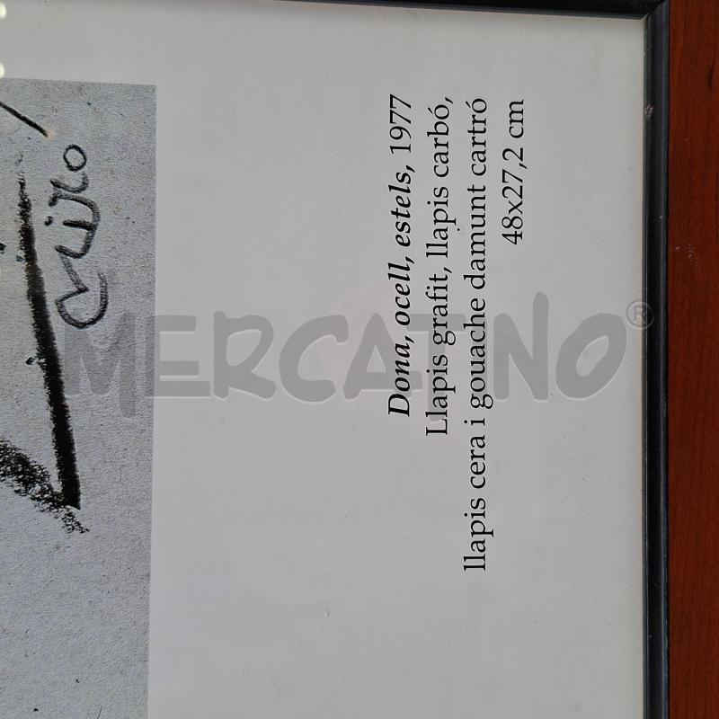 STAMPA JOAN MIRO DONA OCELL ESTELS 1977 | Mercatino dell'Usato Arcore 4