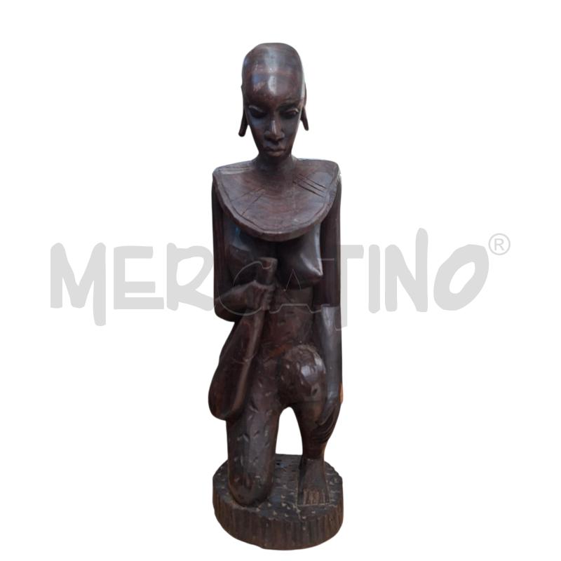 STATUA LEGNO DONNA  | Mercatino dell'Usato Arcore 1