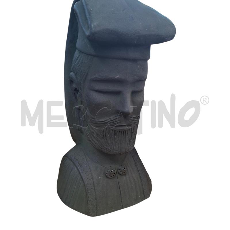 STATUA TESTA UOMO CON COPRICAPO  | Mercatino dell'Usato Arcore 1