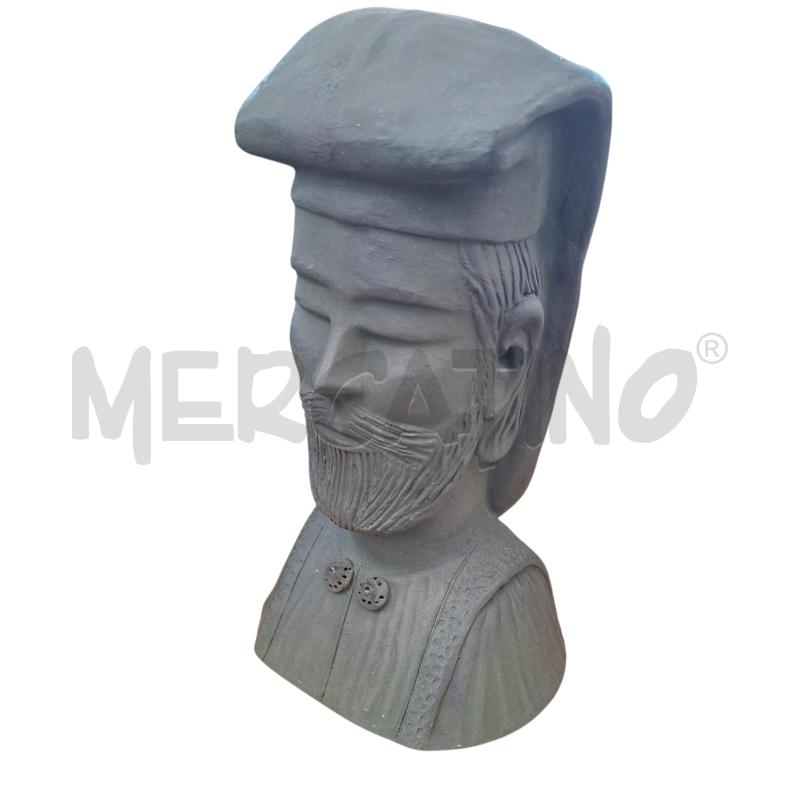 STATUA TESTA UOMO CON COPRICAPO  | Mercatino dell'Usato Arcore 2
