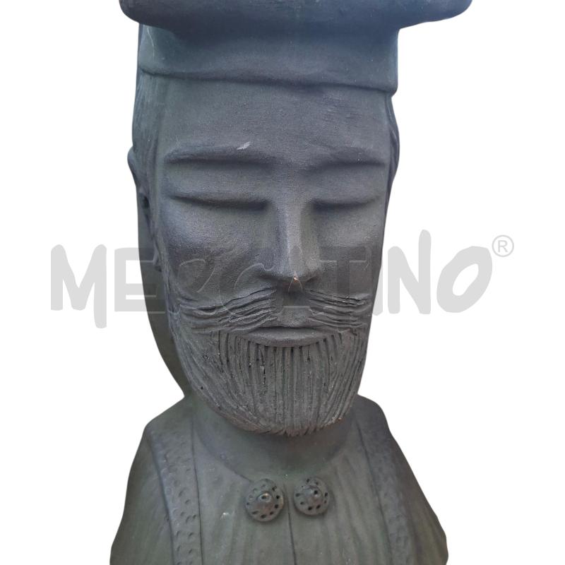 STATUA TESTA UOMO CON COPRICAPO  | Mercatino dell'Usato Arcore 3
