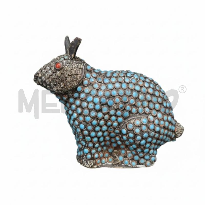 STATUETTA CONIGLIO METALLO | Mercatino dell'Usato Arcore 1