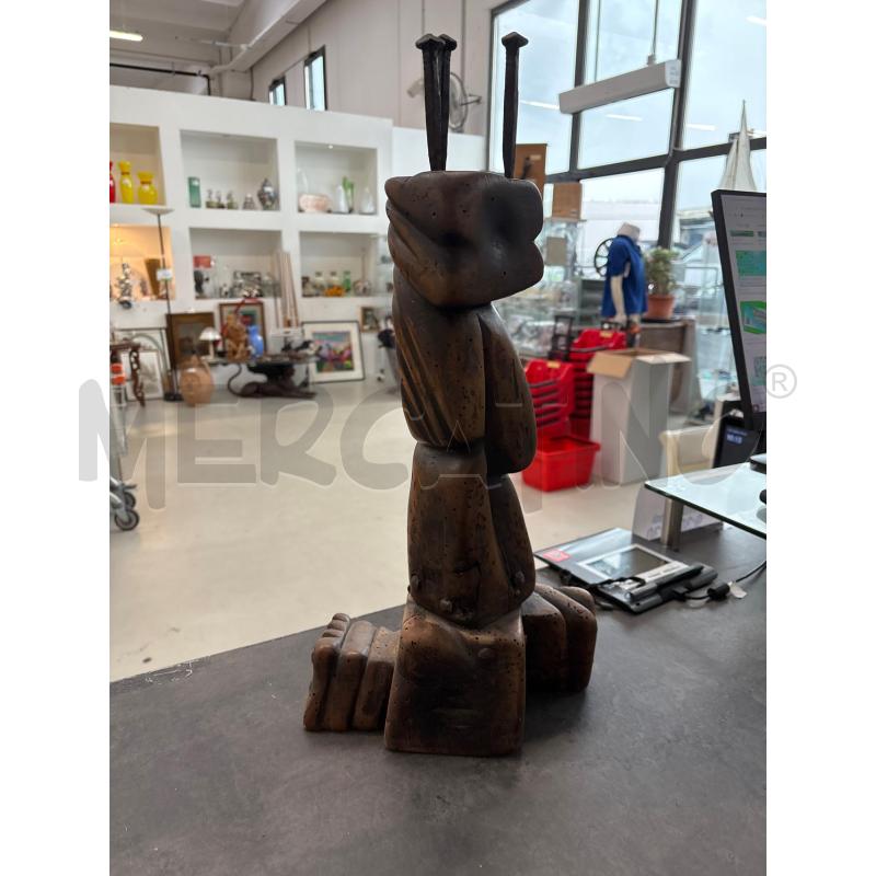 STATUETTA GUERRINO MIOTTI 50 CM FACCIA LEGNO | Mercatino dell'Usato Arcore 4