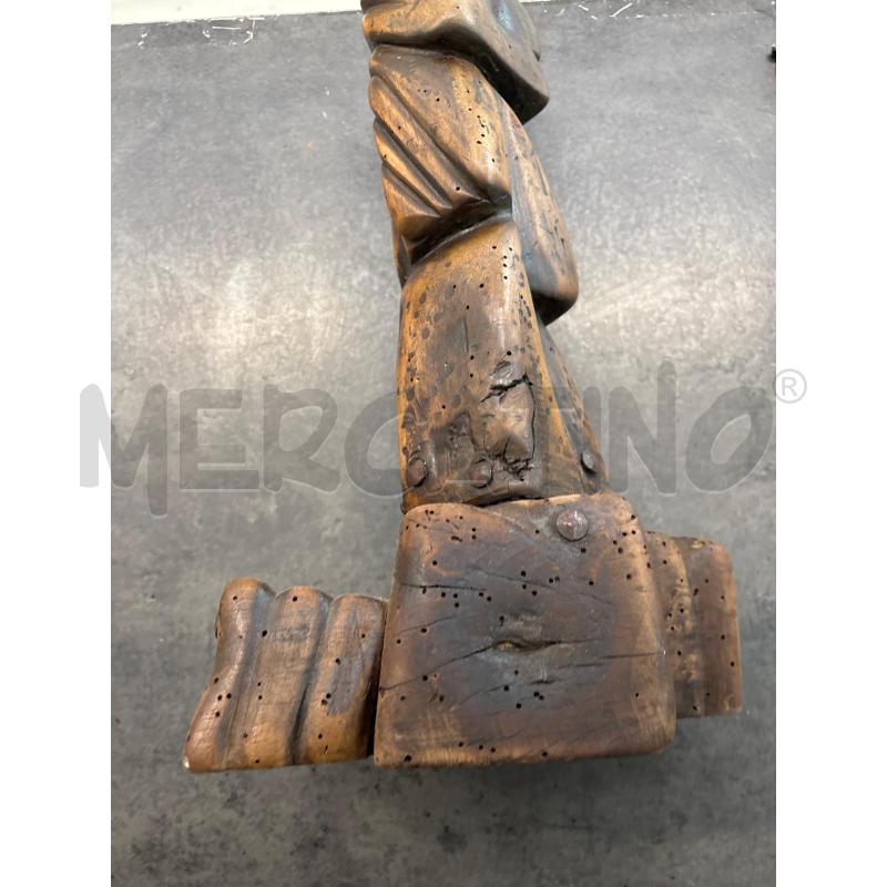 STATUETTA GUERRINO MIOTTI 50 CM FACCIA LEGNO | Mercatino dell'Usato Arcore 5