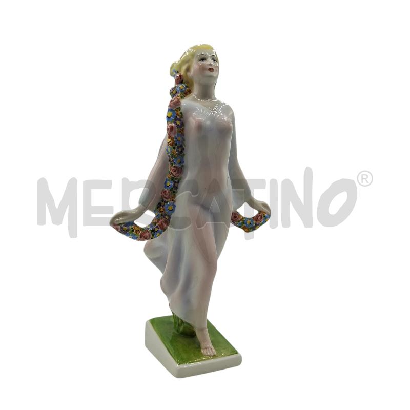 STATUETTA RONZAN TORINO DONNA CON FIORI  | Mercatino dell'Usato Arcore 1