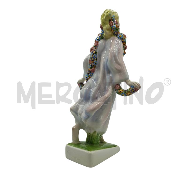 STATUETTA RONZAN TORINO DONNA CON FIORI  | Mercatino dell'Usato Arcore 2