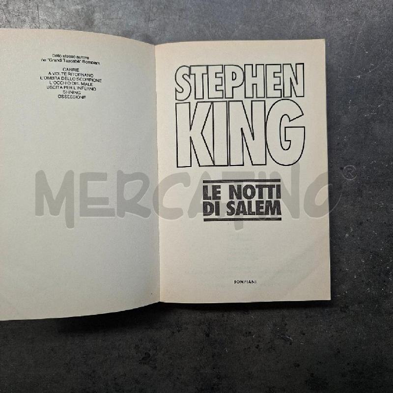 STEPHEN KING - LE NOTTI DI SALEM | Mercatino dell'Usato Arcore 4