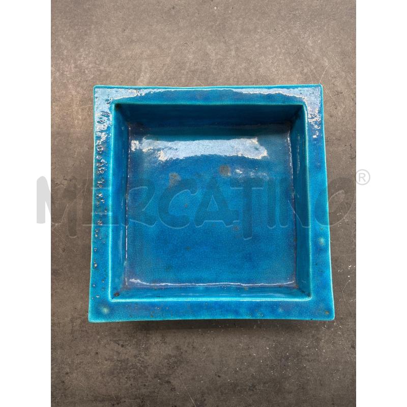 SVUOTA TASCHE BLU IN CERAMICA QUADRATO  | Mercatino dell'Usato Arcore 2