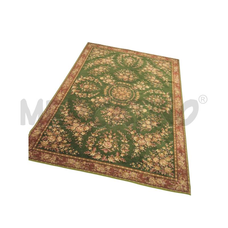 TAPPETO 226X168 VERDE CON FANTASIE  | Mercatino dell'Usato Arcore 1
