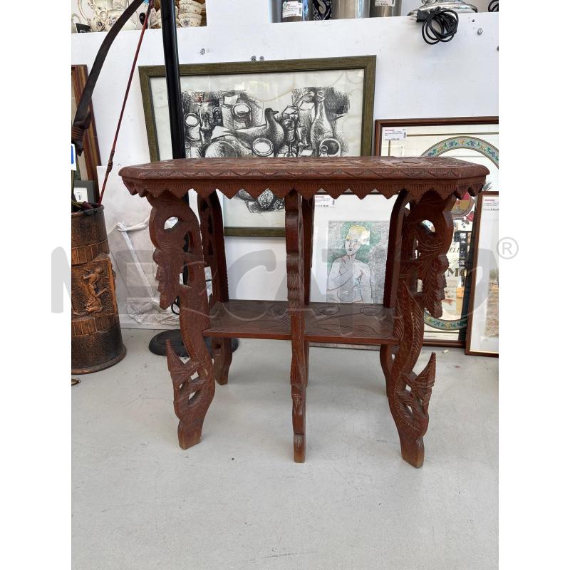 TAVOLINO ANTICO ANGLO INDIANO 1900 | Mercatino dell'Usato Arcore 1