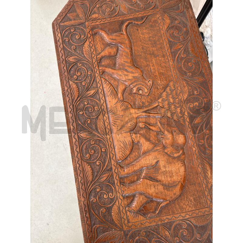 TAVOLINO ANTICO ANGLO INDIANO 1900 | Mercatino dell'Usato Arcore 2