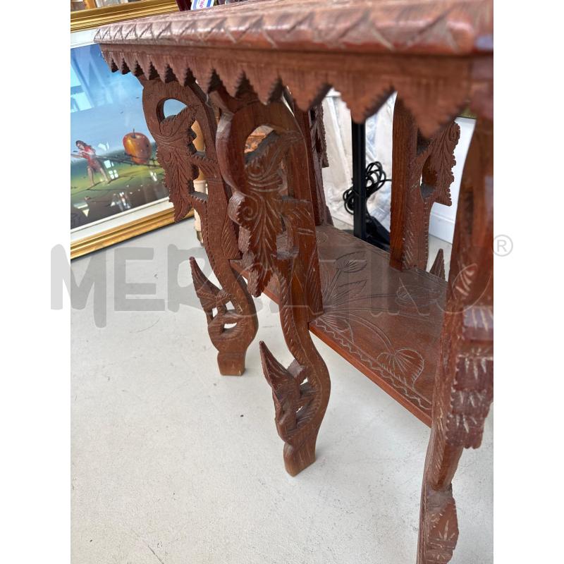 TAVOLINO ANTICO ANGLO INDIANO 1900 | Mercatino dell'Usato Arcore 3