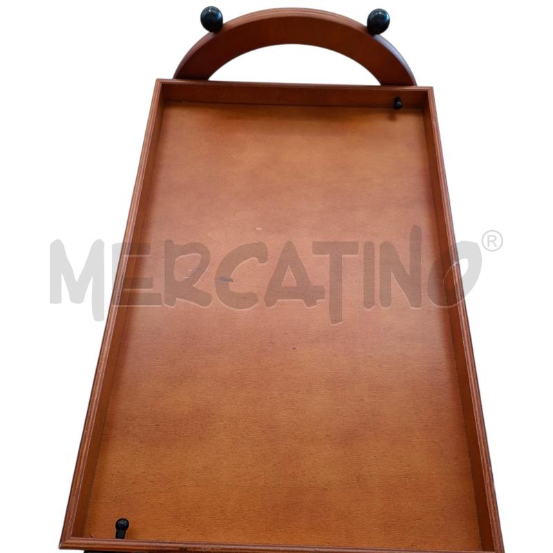 TAVOLINO RCM 1867 DESIGN RETTANGOLARE CON ANELLI IN LEGNO  | Mercatino dell'Usato Arcore 4