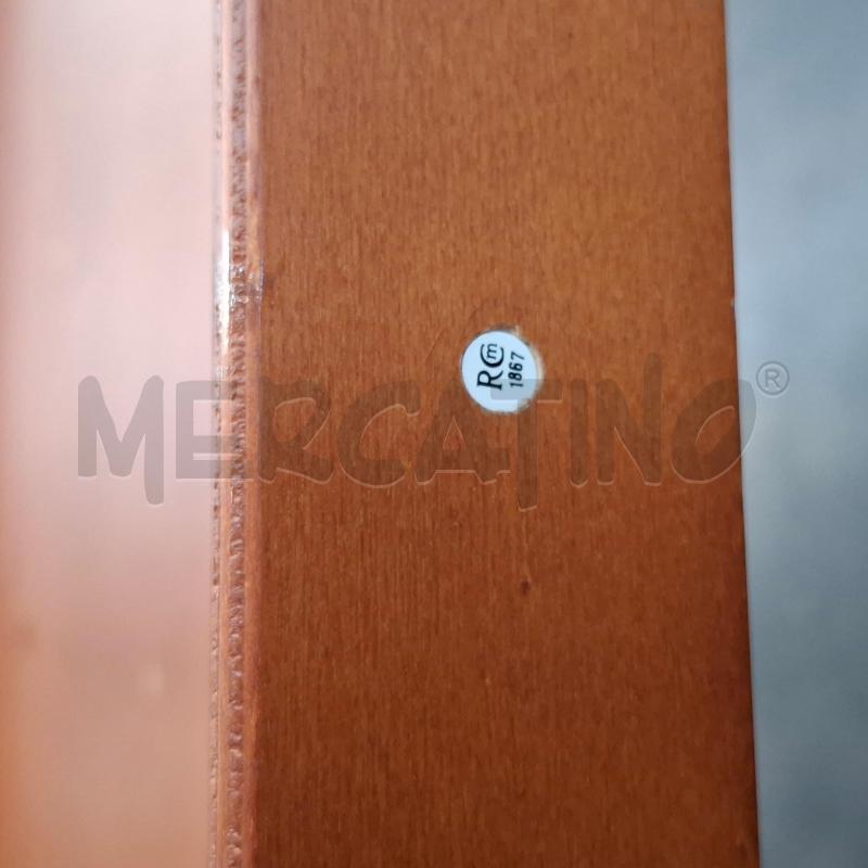 TAVOLINO RCM 1867 DESIGN RETTANGOLARE CON ANELLI IN LEGNO  | Mercatino dell'Usato Arcore 5