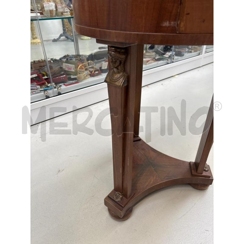 TAVOLINO STILE IMPERO TESTINE SFINGE IN OTTONE  | Mercatino dell'Usato Arcore 2