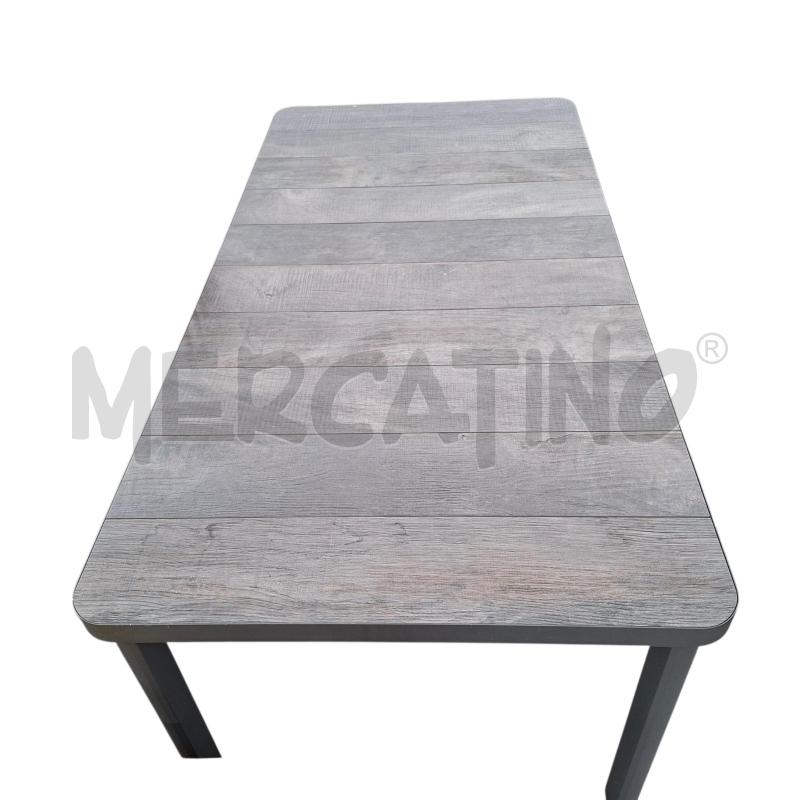 TAVOLO ALLUNGABILE RONGTAI CERAMICA E METALLO GRIGIO DA GIARDINO  | Mercatino dell'Usato Arcore 2