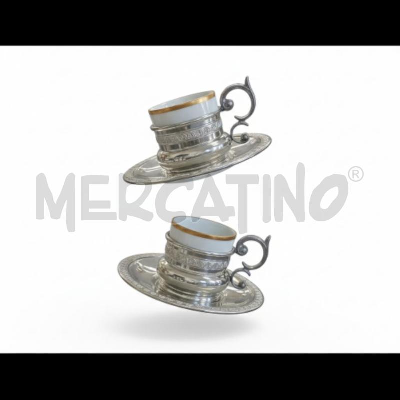 TAZZE PZ. 2 ARGENTATE  | Mercatino dell'Usato Arcore 1