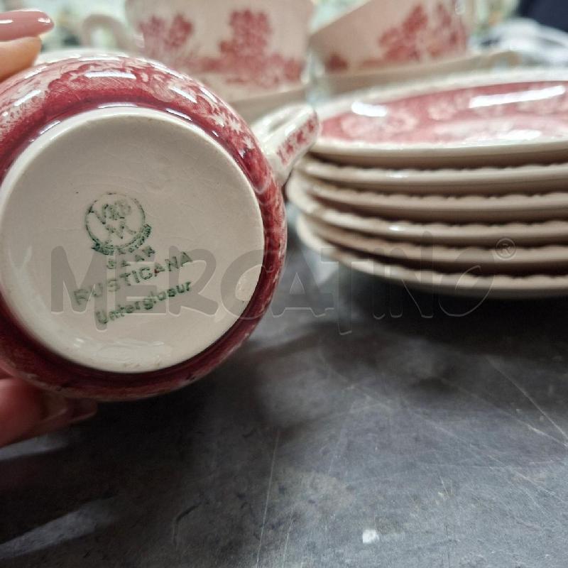 TAZZE PZ. 6 ROSSE BIANCHE RUSTICANE VILLEROY & BOCH  | Mercatino dell'Usato Arcore 2