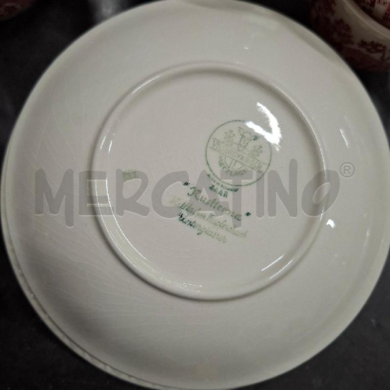 TAZZE PZ. 6 ROSSE BIANCHE RUSTICANE VILLEROY & BOCH  | Mercatino dell'Usato Arcore 3