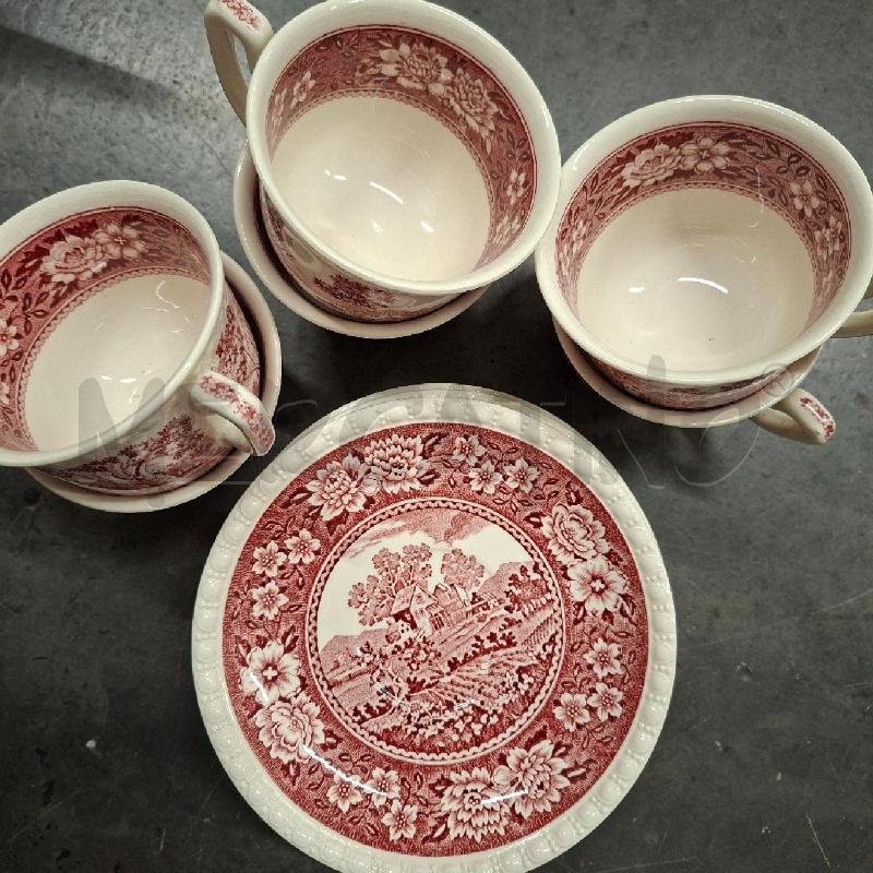 TAZZE PZ. 6 ROSSE BIANCHE RUSTICANE VILLEROY & BOCH  | Mercatino dell'Usato Arcore 4