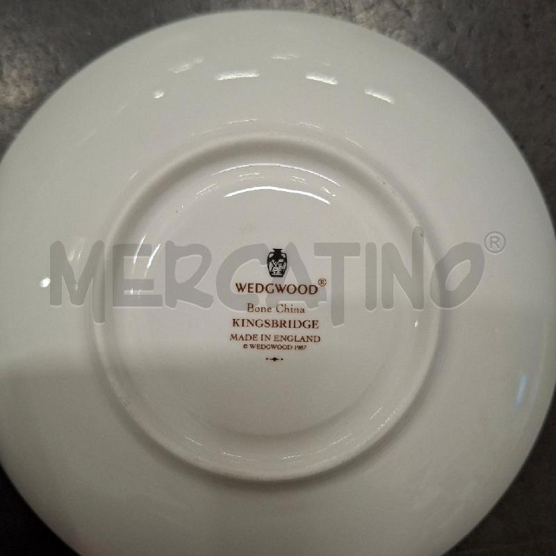 TAZZINE PZ. 6 + 1 WEDGWOOD BIANCO BORDO BLU | Mercatino dell'Usato Arcore 4