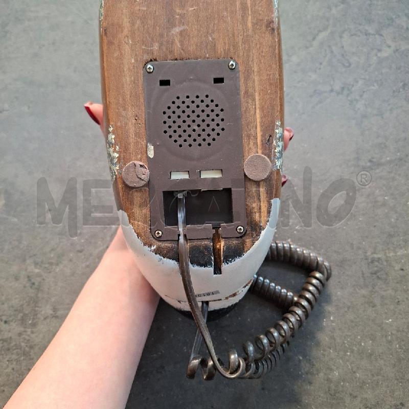 TELEFONO PAPERA LEGNO TESTA VERDE | Mercatino dell'Usato Arcore 4
