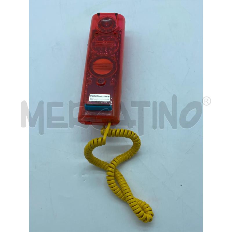 TELEFONO SWATCH TWIN PHONER ROSSO CAVO GIALLO | Mercatino dell'Usato Arcore 4