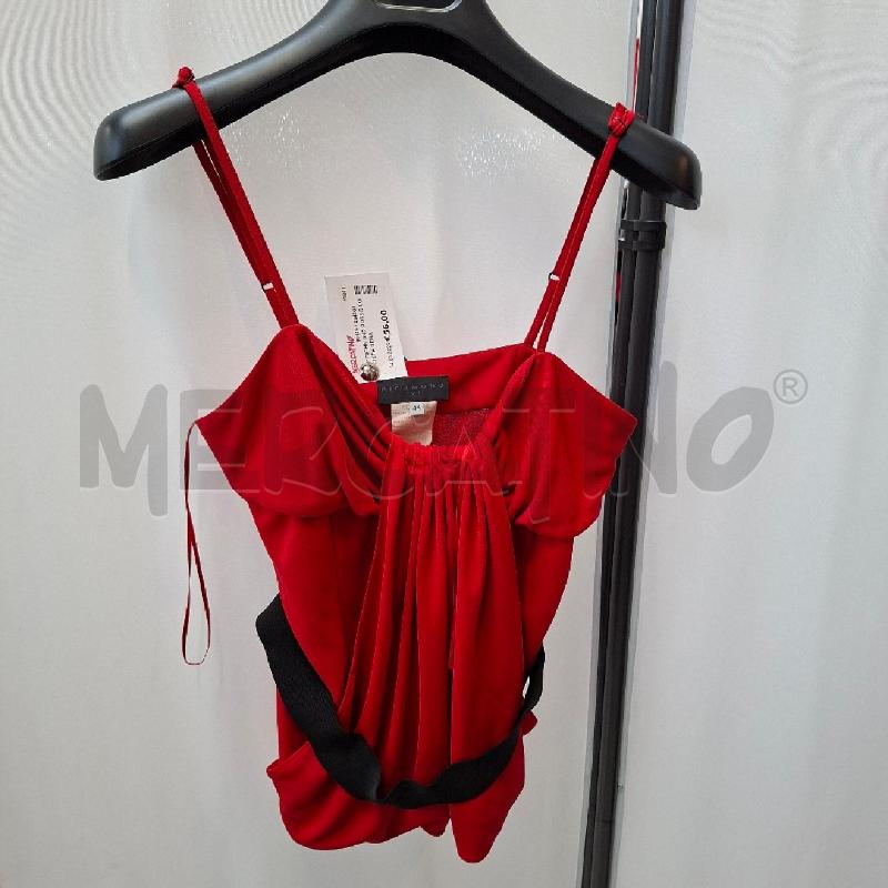 TOP RICHMOND ROSSO CON CINTA NERA | Mercatino dell'Usato Arcore 1