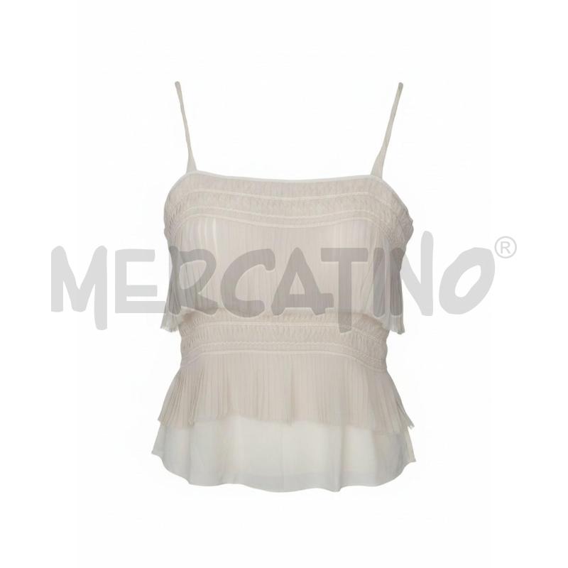 TOP ROBERTO CAVALLI CLASS SETA COTOINE BEIGE | Mercatino dell'Usato Arcore 1