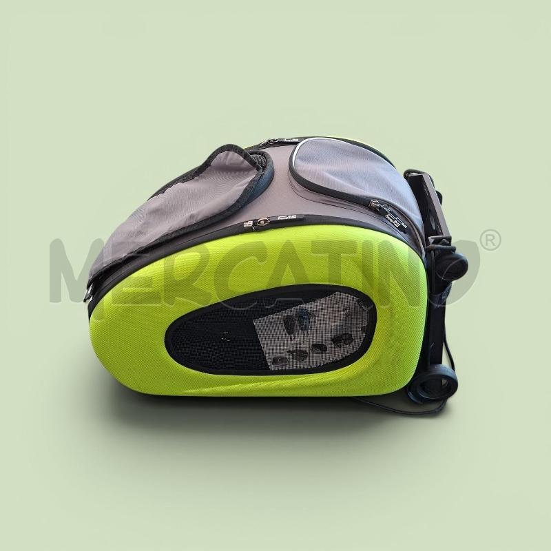 TRASPORTINA ANIMALI TROLLEY INNOPET VERDE NERO  | Mercatino dell'Usato Arcore 5