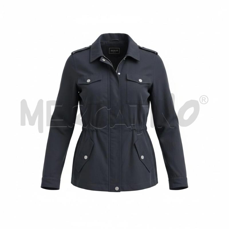 TRENCH DONNA GUESS BLU CORTO | Mercatino dell'Usato Arcore 1