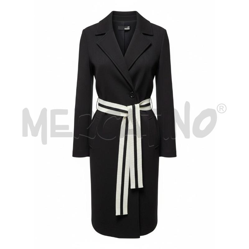 TRENCH DONNA LOVE MOSCHINO NERO TG 40 | Mercatino dell'Usato Arcore 1