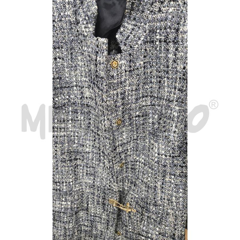 TRENCH FAY IN TWEED DI COTONE FANTASIA BLU TG XS | Mercatino dell'Usato Arcore 3