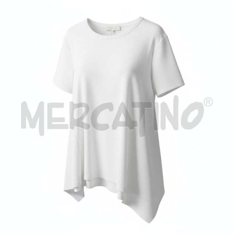 T SHIRT DONNA CHLOE' PANNA BIANCA TG.L | Mercatino dell'Usato Arcore 1