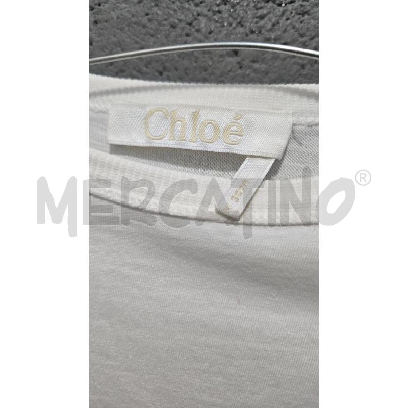 T SHIRT DONNA CHLOE' PANNA BIANCA TG.L | Mercatino dell'Usato Arcore 4